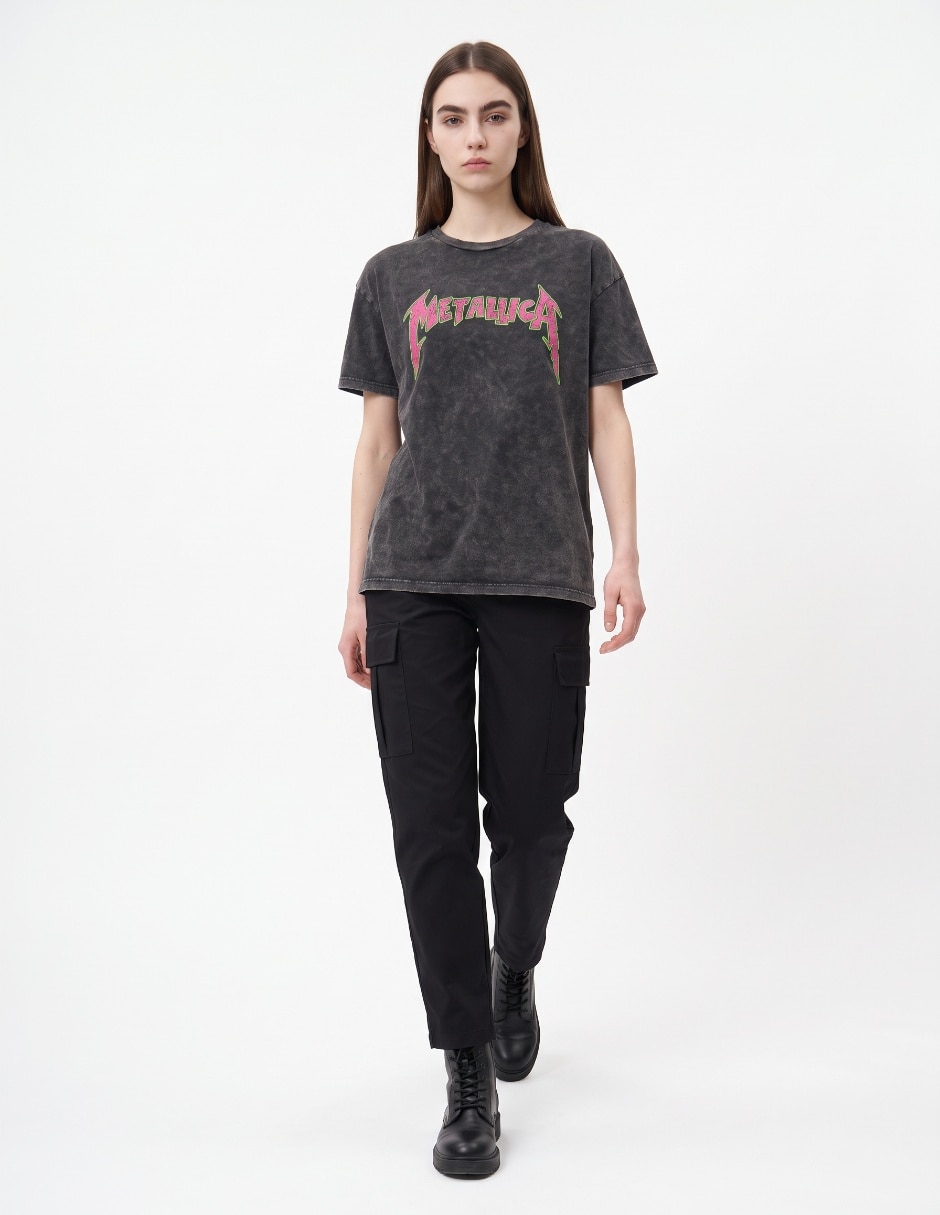 Playera manga corta cuello redondo para mujer 3