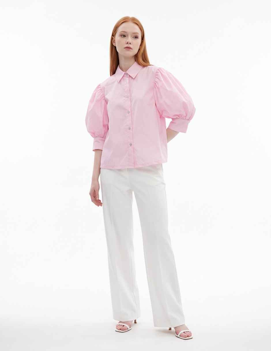 Blusa manga 3/4 para mujer Blusa manga 3/4 para mujer