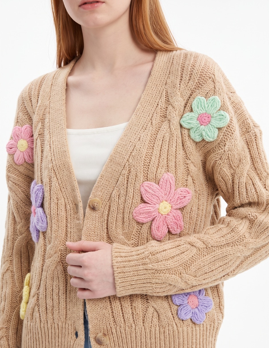 Suéter cuello camisero para mujer 4