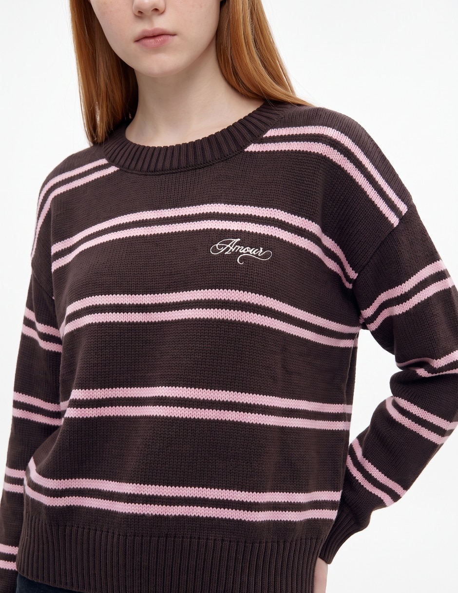 Suéter cuello redondo para mujer 4