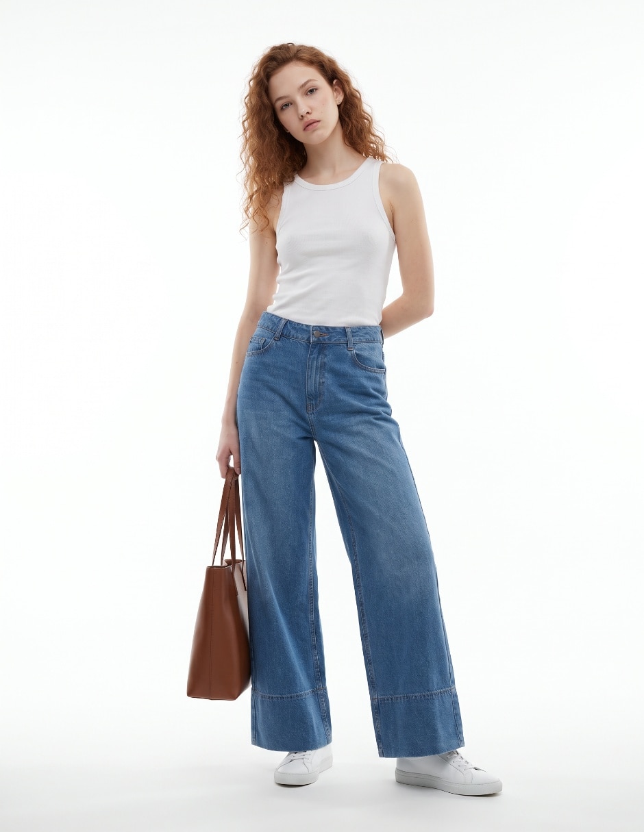 Jeans wide leg para mujer Jeans wide leg para mujer