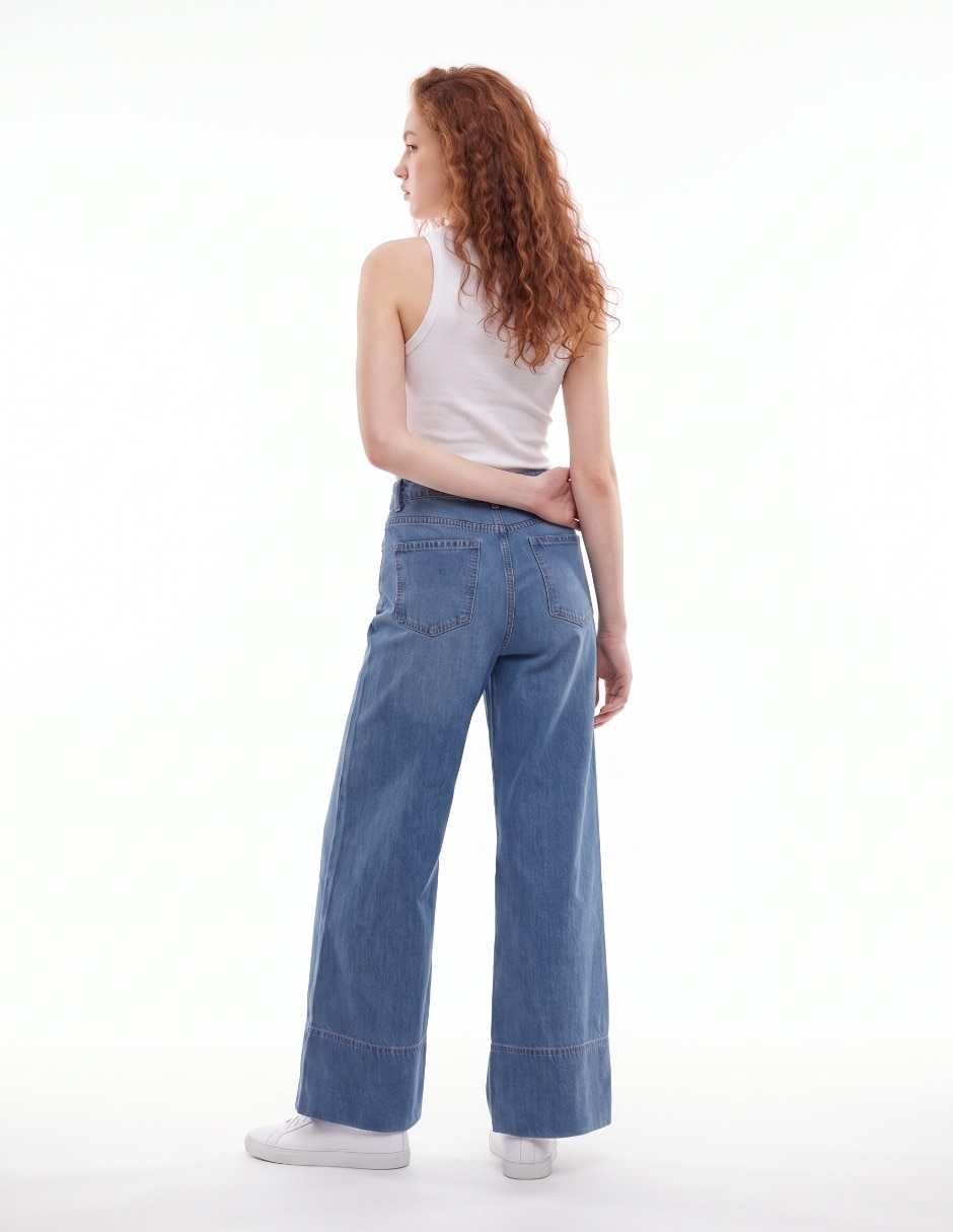 Jeans wide leg para mujer 2