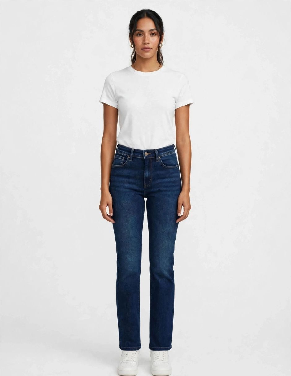 Jeans regular straight para mujer Jeans regular straight para mujer