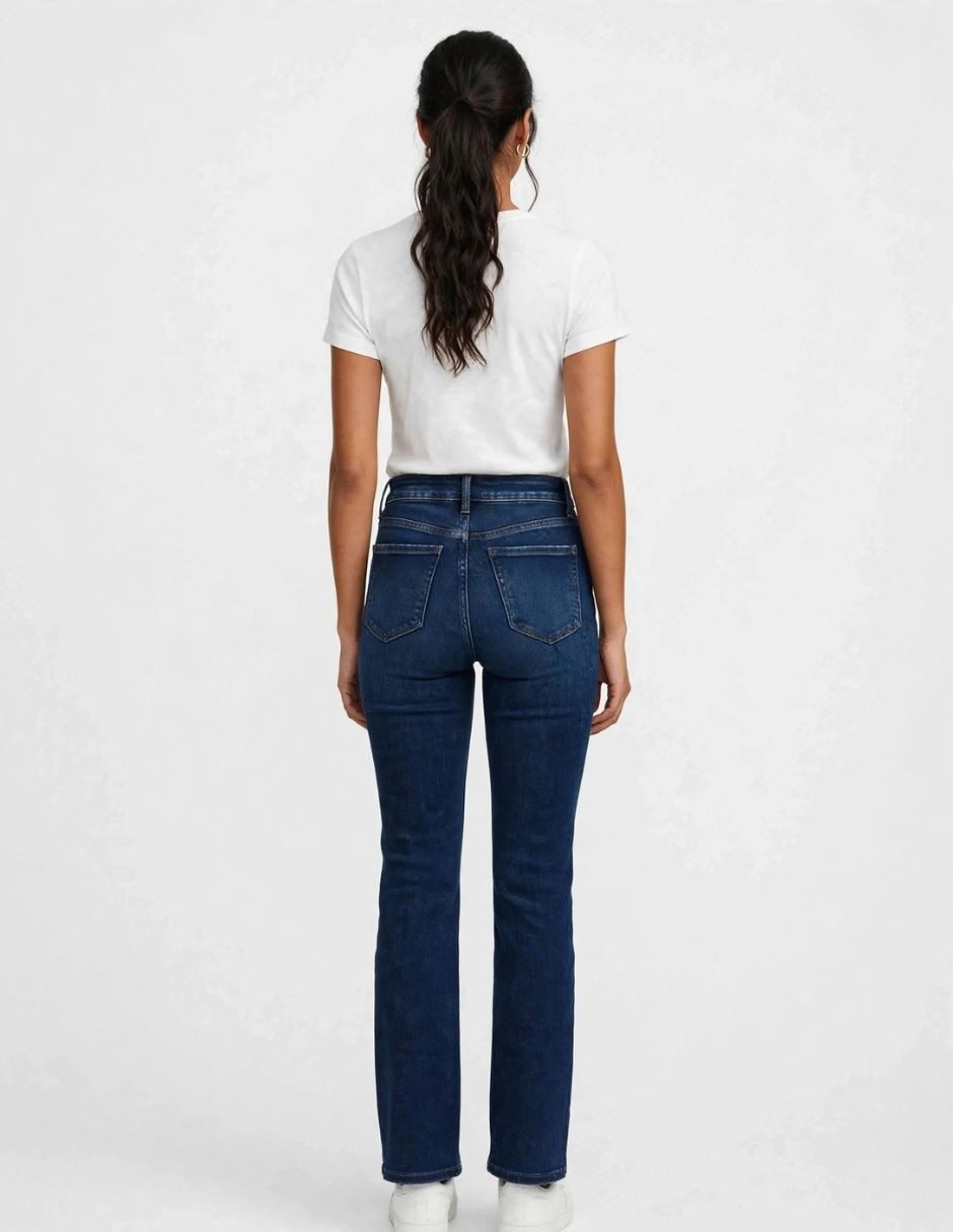 Jeans regular straight para mujer 3