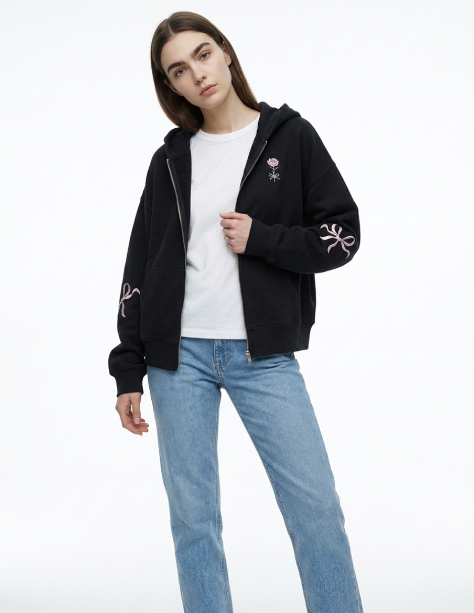Sudadera con bolsillos para mujer