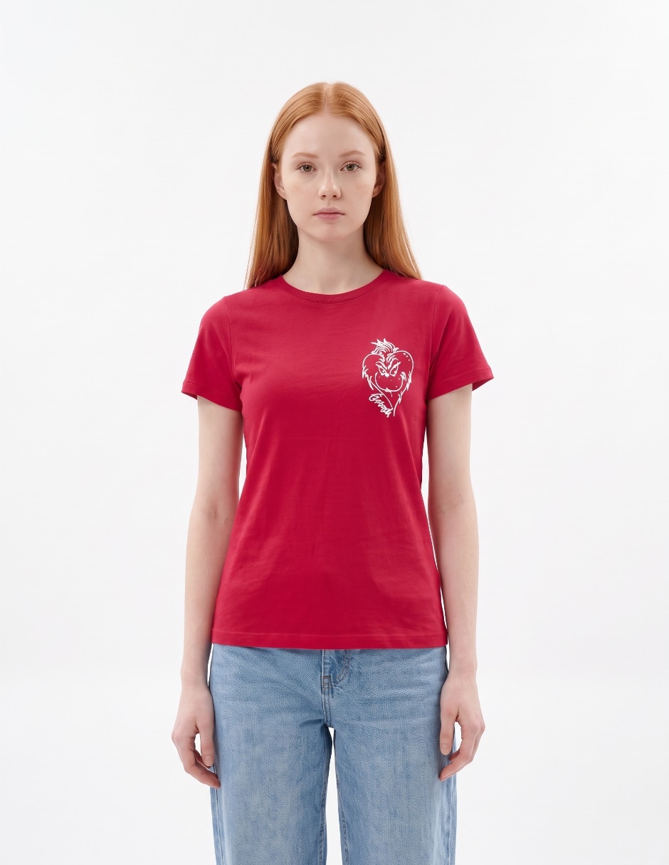 Playera manga corta cuello redondo para mujer 3