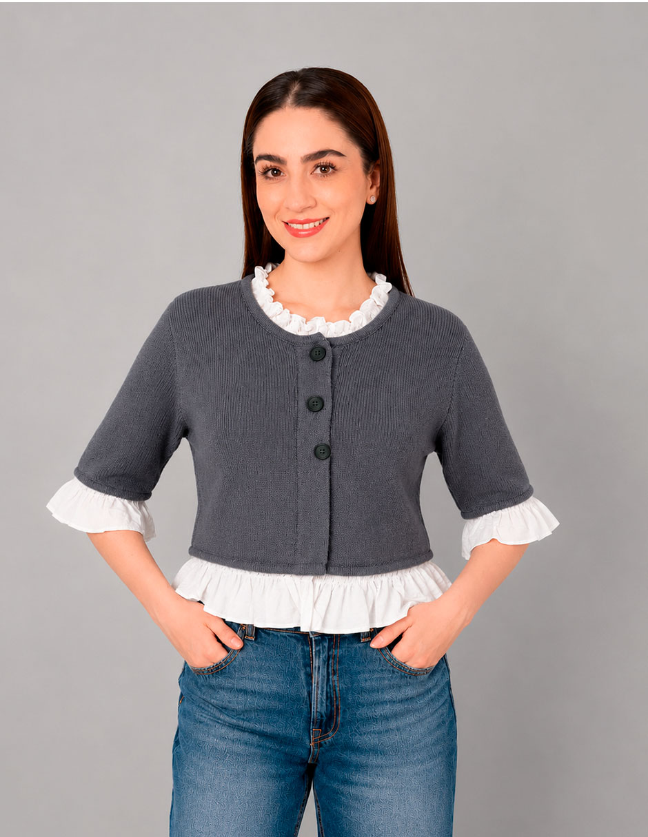 Suéter cuello redondo para mujer Suéter cuello redondo para mujer