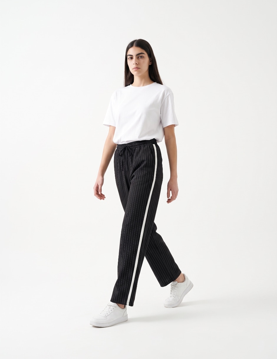 Pantalón c/pinzas amplio para mujer 3