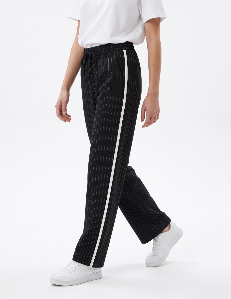 Pantalón c/pinzas amplio para mujer 4
