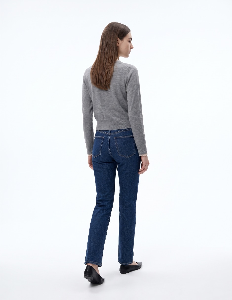 Suéter cuello redondo para mujer 2