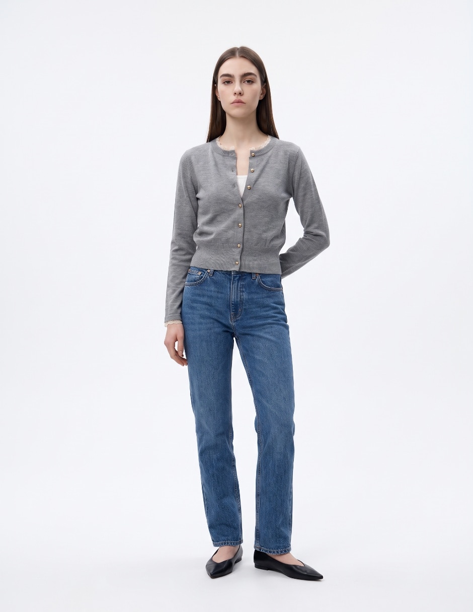 Suéter cuello redondo para mujer 3