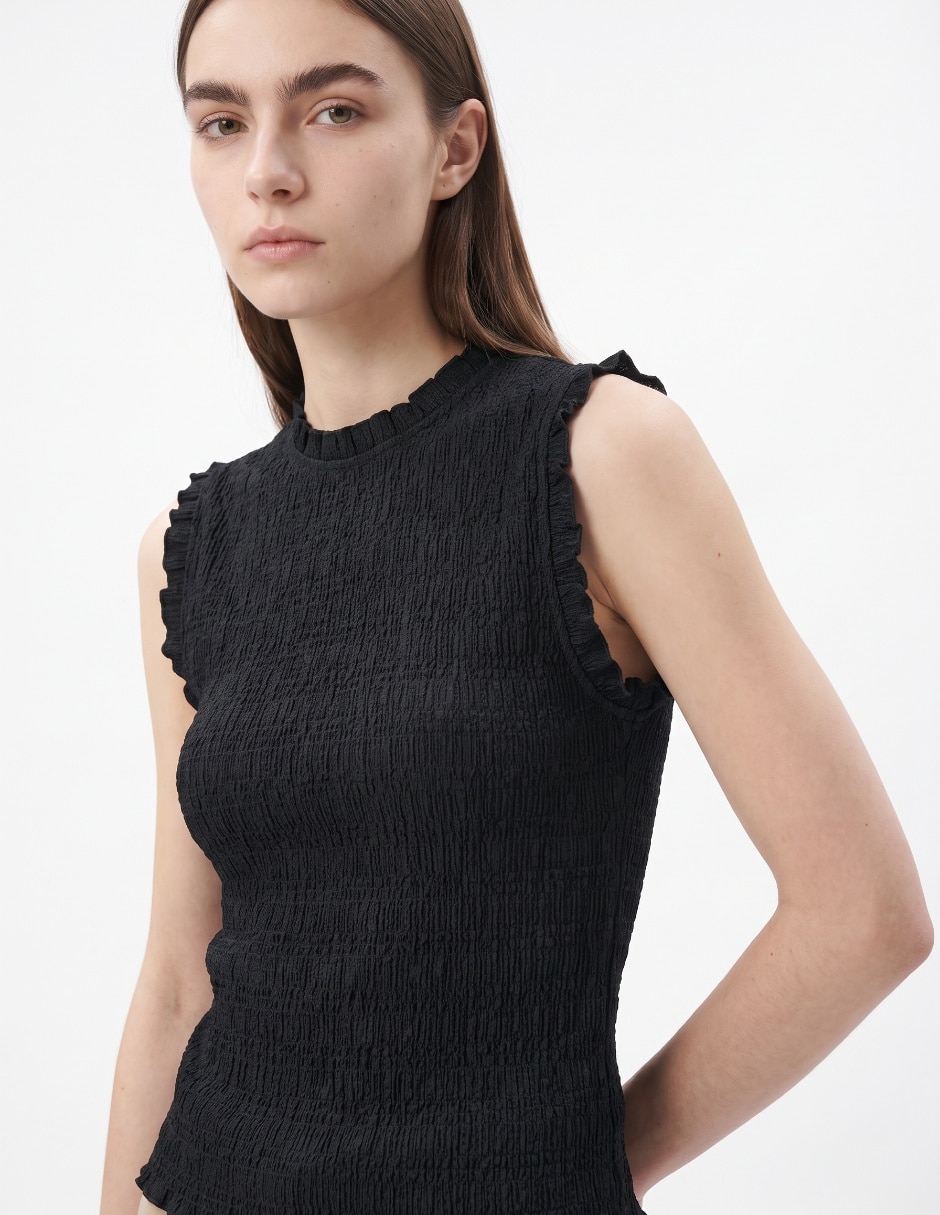Top cuello redondo Top cuello redondo