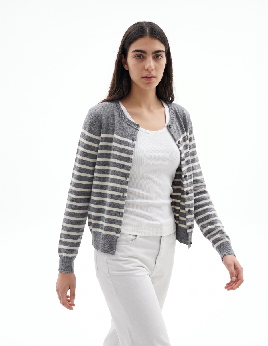 Suéter cuello redondo para mujer 1