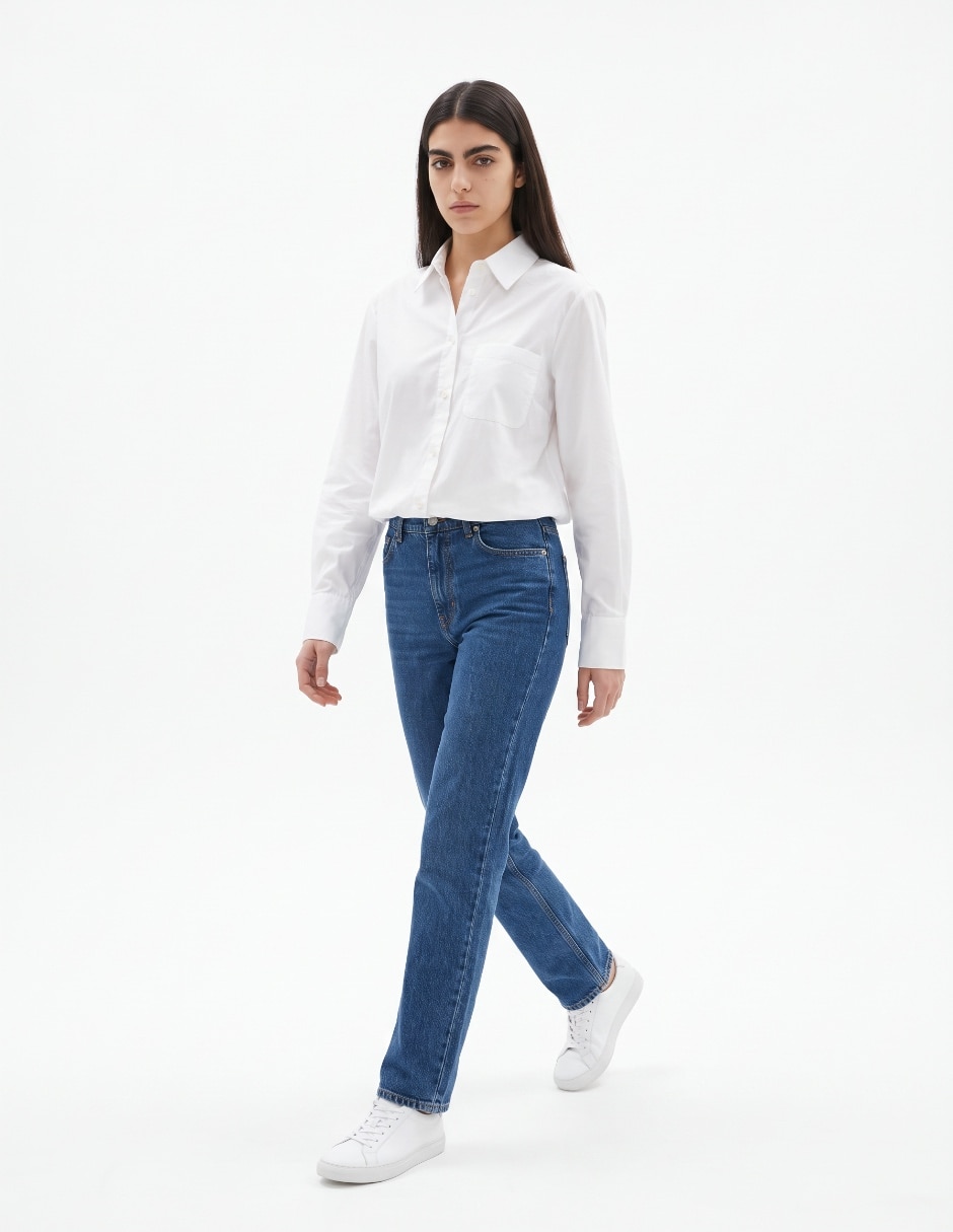 Blusa manga larga para mujer