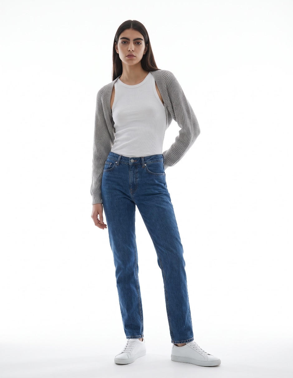 Suéter cuello redondo para mujer 1