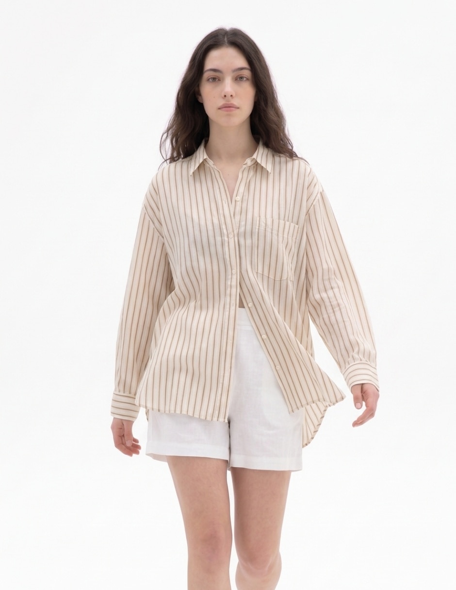 Blusa manga larga para mujer