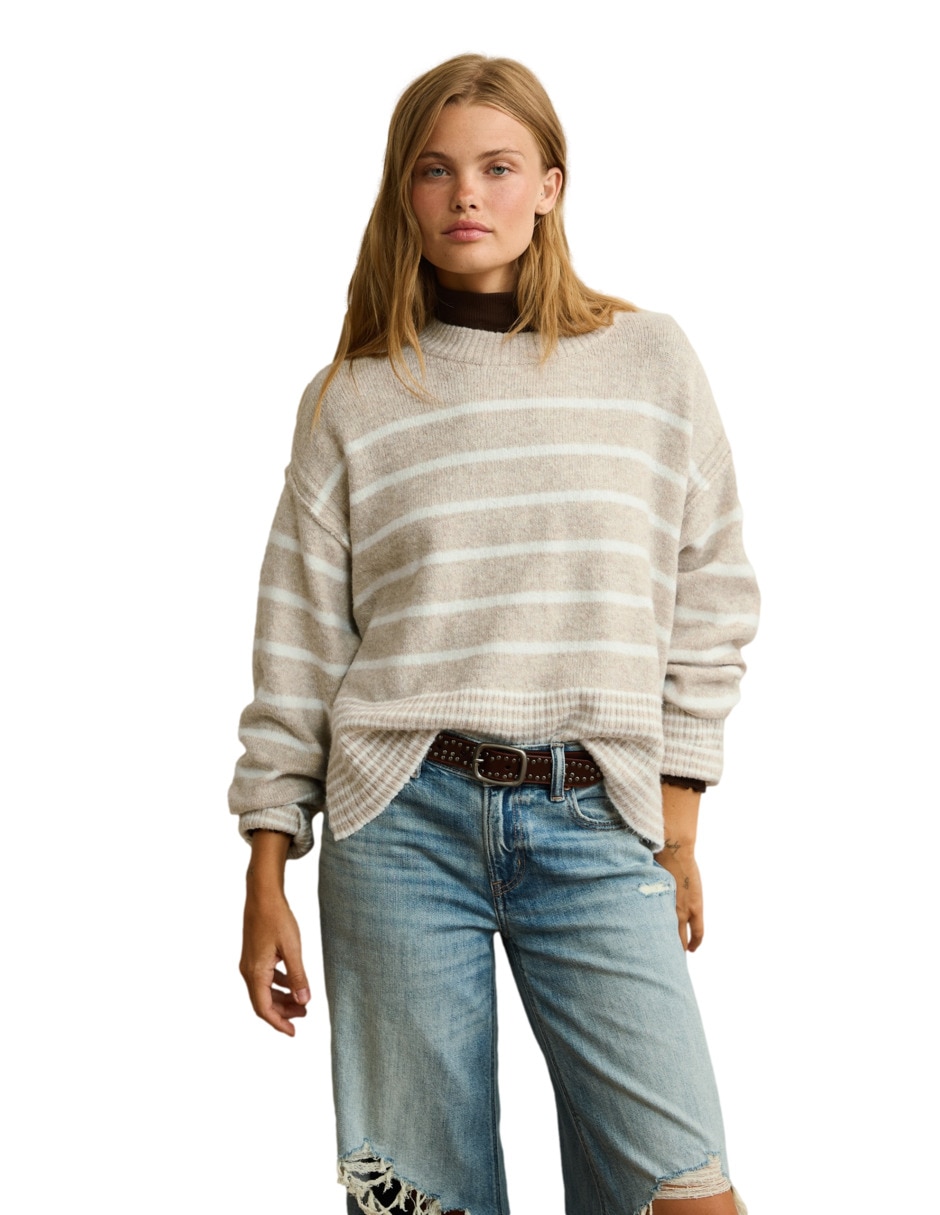 Suéter cuello redondo para mujer Suéter cuello redondo para mujer