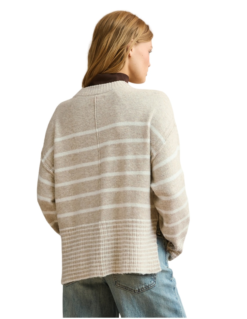 Suéter cuello redondo para mujer 3