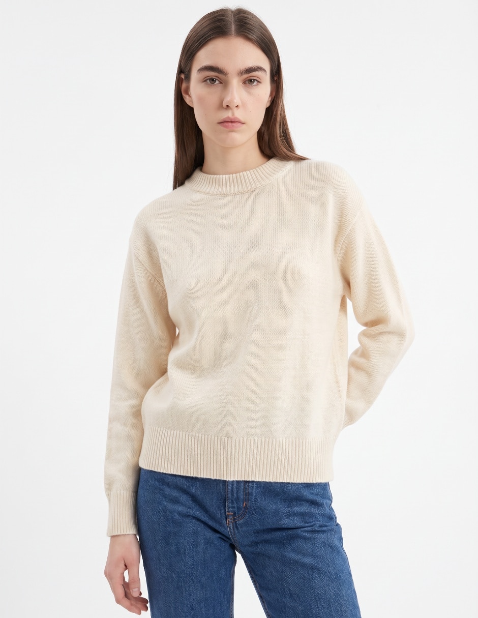 Suéter cuello alto para mujer
