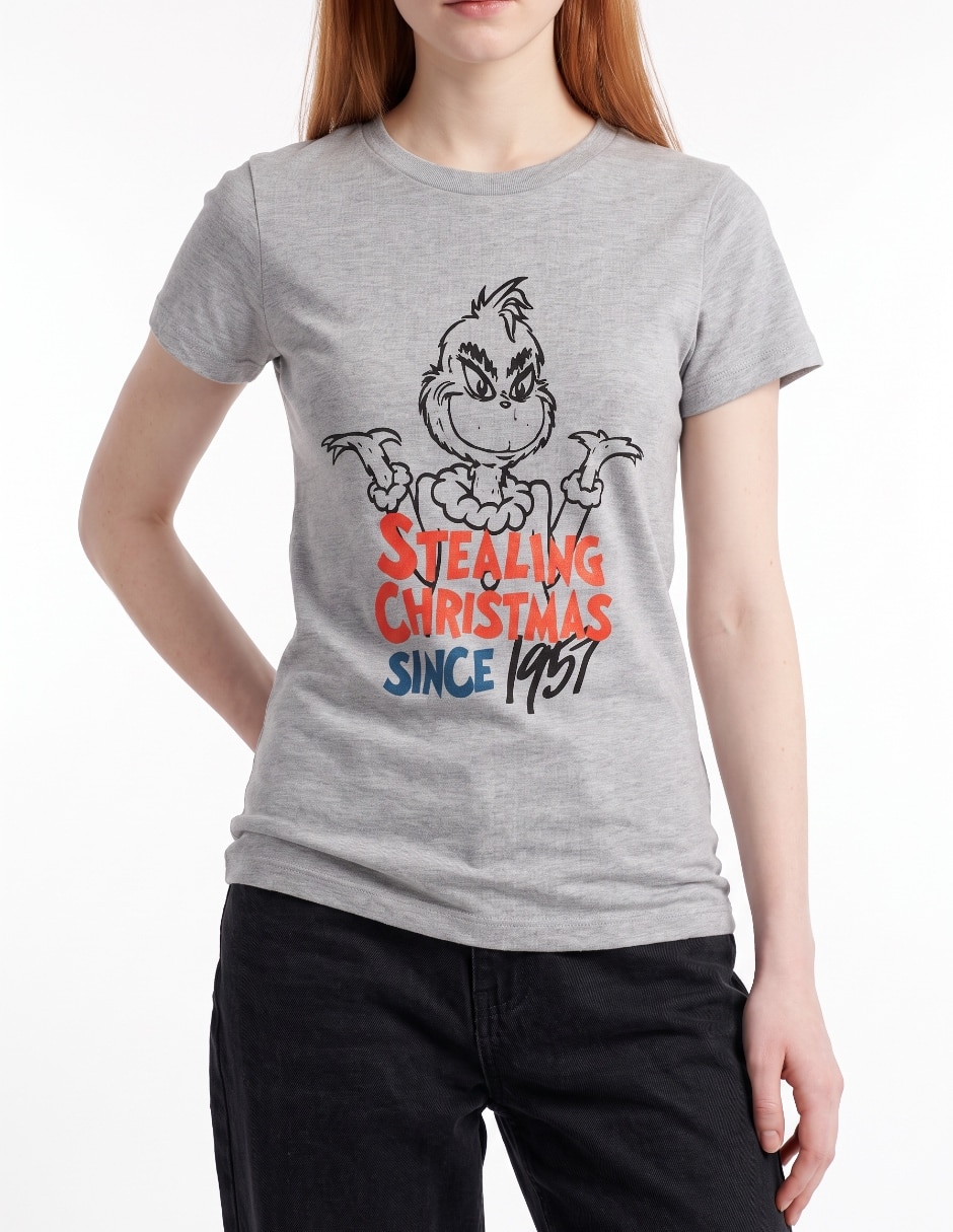 Playera manga corta cuello redondo para mujer 4