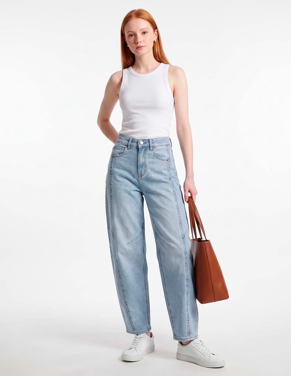 Jeans relaxed barrel para mujer Jeans relaxed barrel para mujer