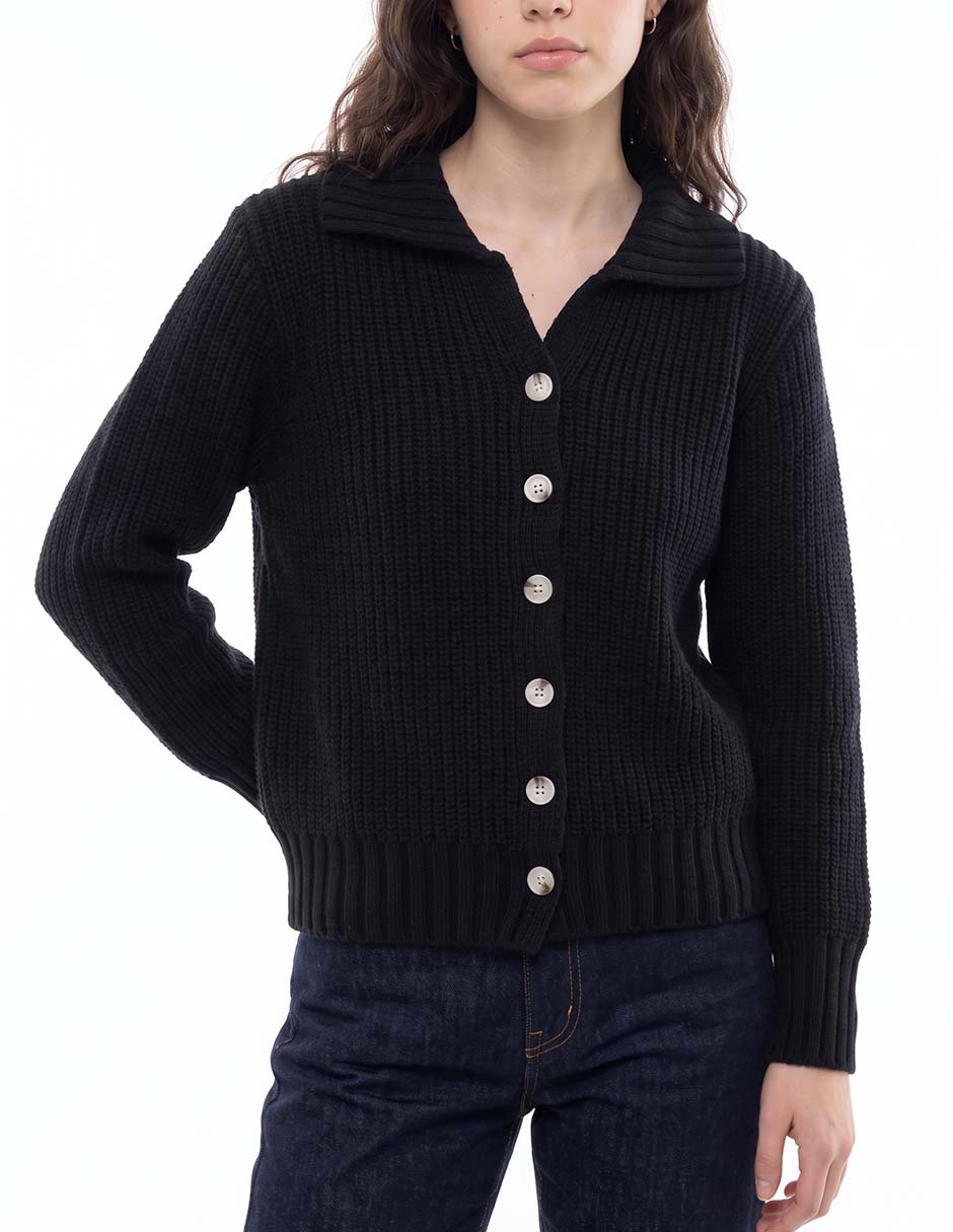 Suéter cuello polo para mujer 2