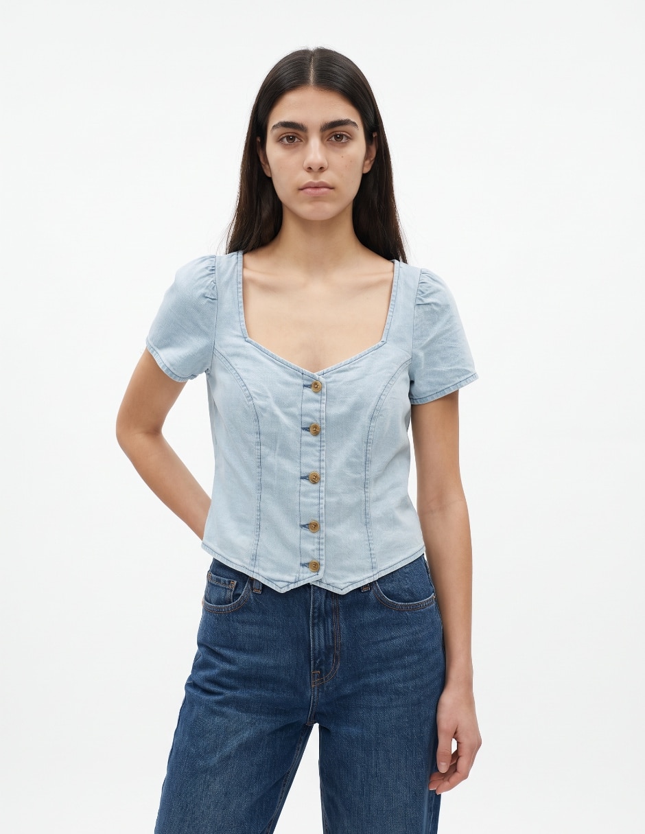Blusa manga corta para mujer Blusa manga corta para mujer