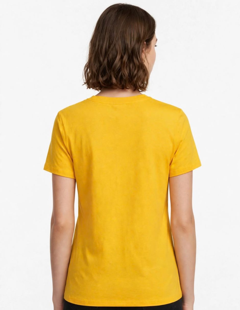 Playera manga corta cuello redondo para mujer 4