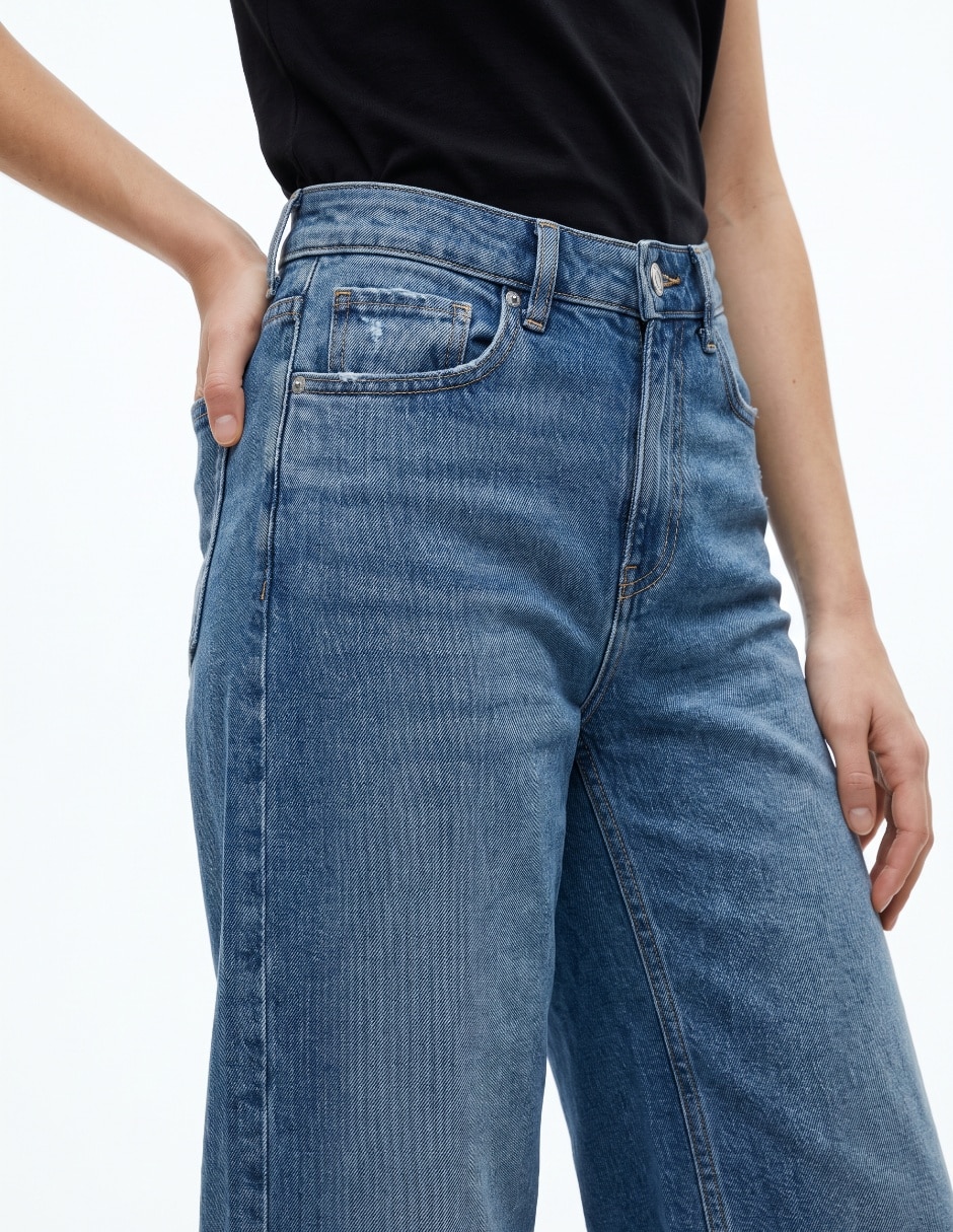 Jeans wide leg para mujer 4