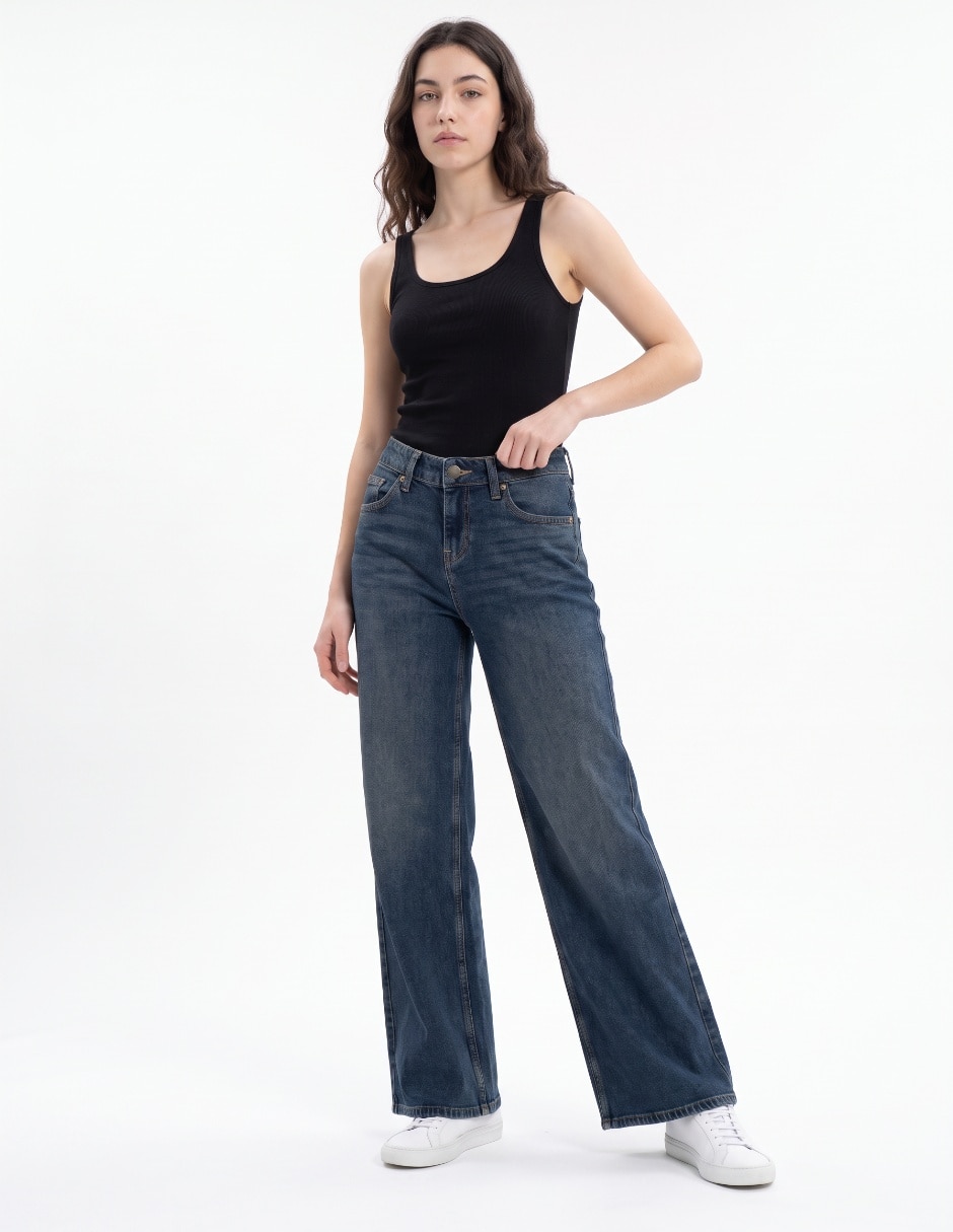 Jeans wide leg para mujer 3