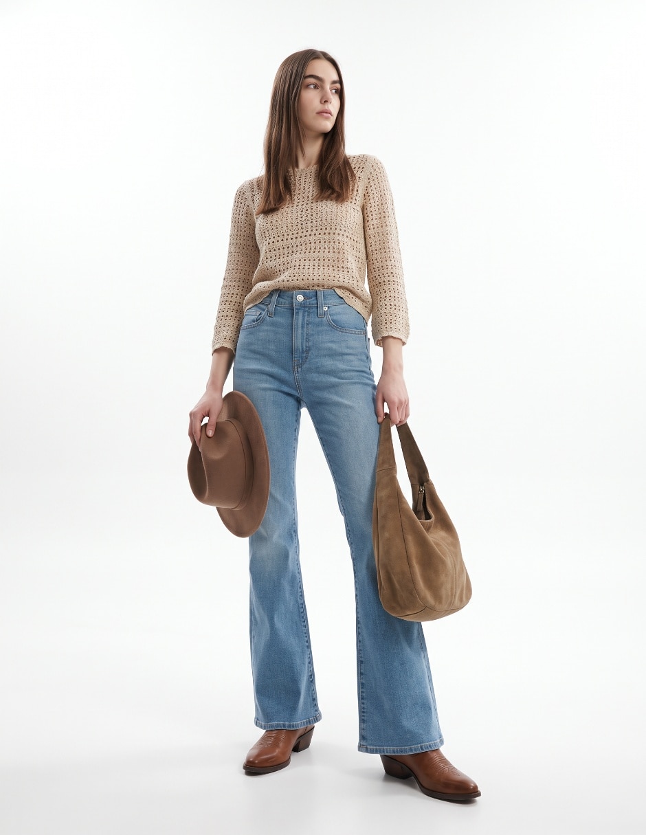 Jeans flare 726 para mujer 4