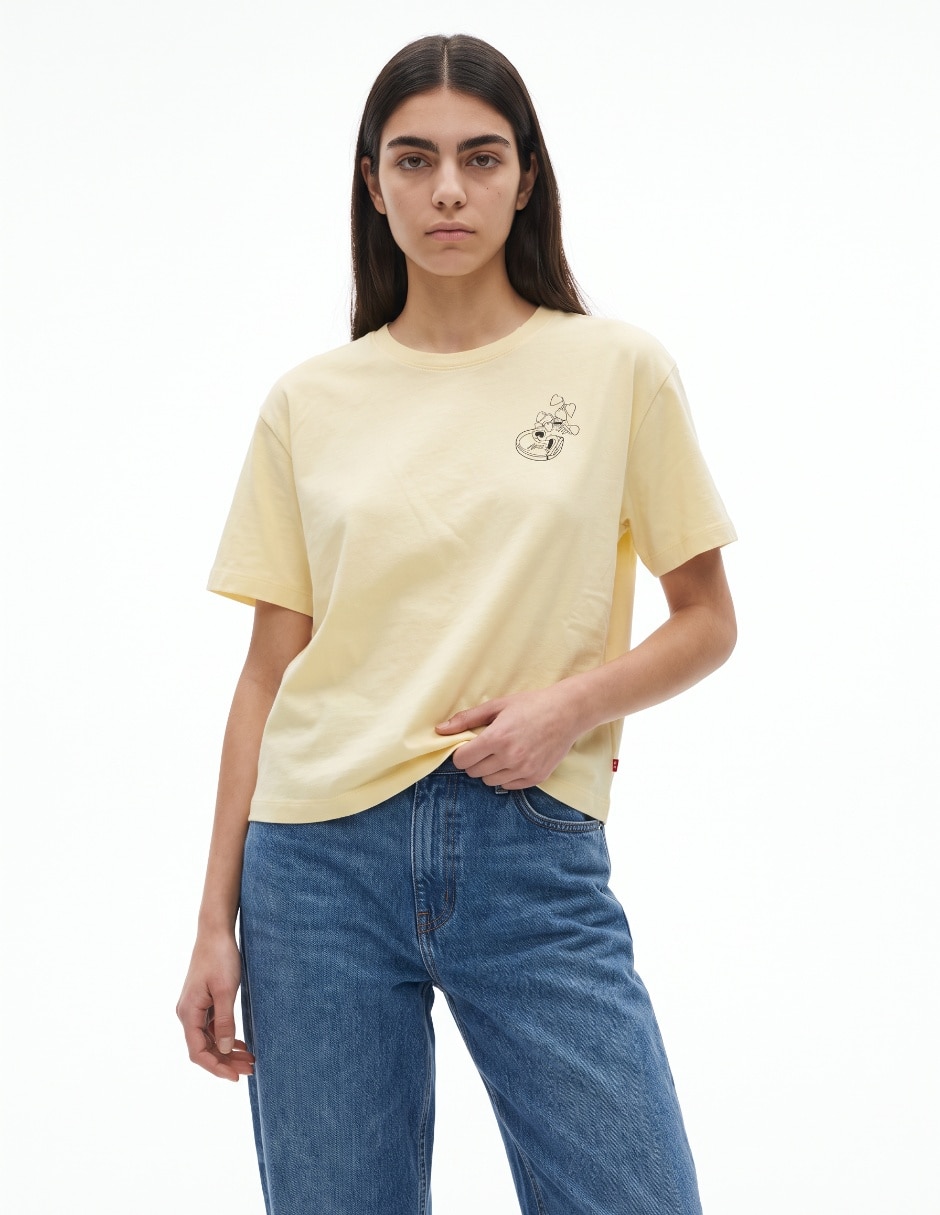 Playera manga Corta cuello Redondo para mujer Playera manga Corta cuello Redondo para mujer