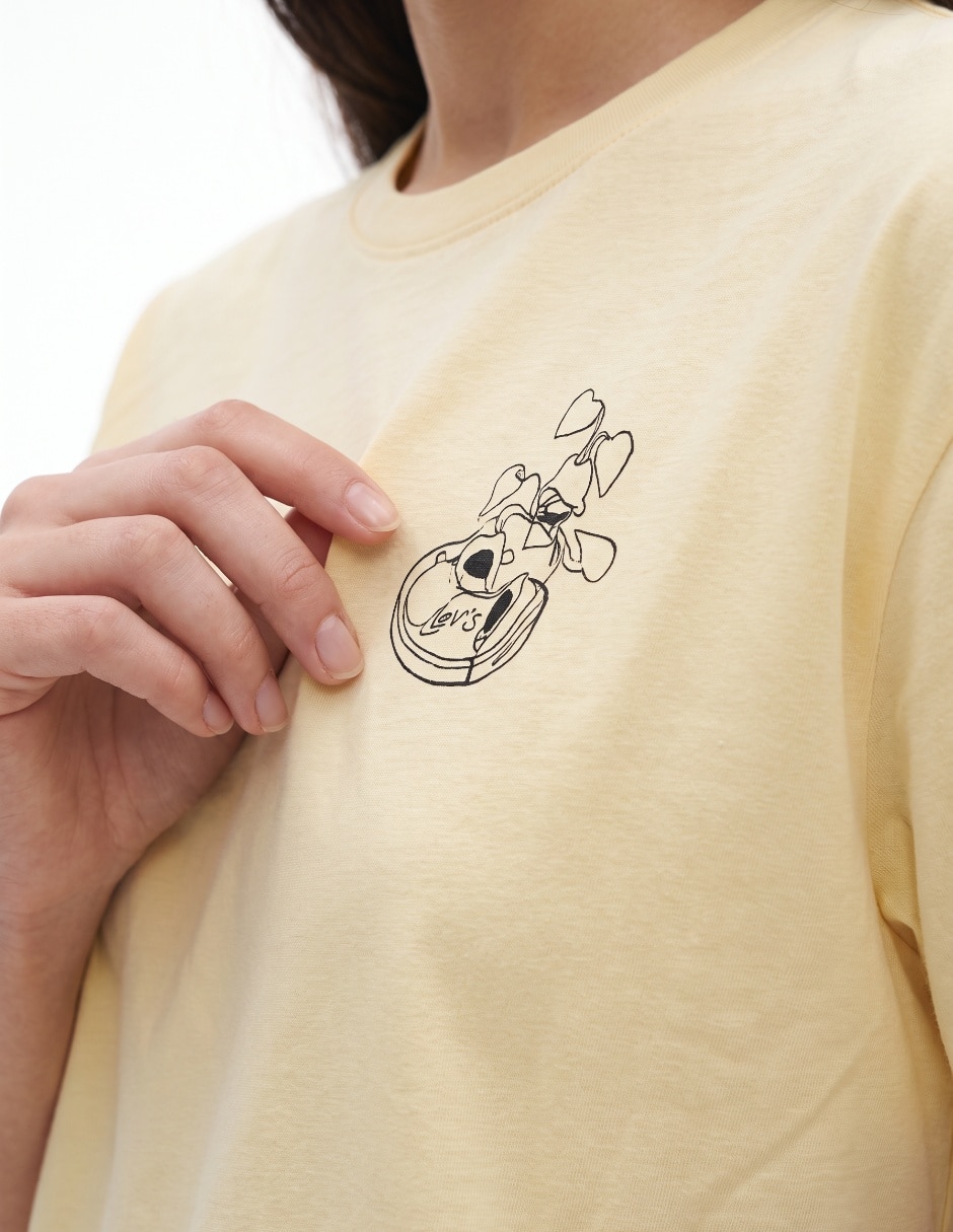 Playera manga Corta cuello Redondo para mujer 4