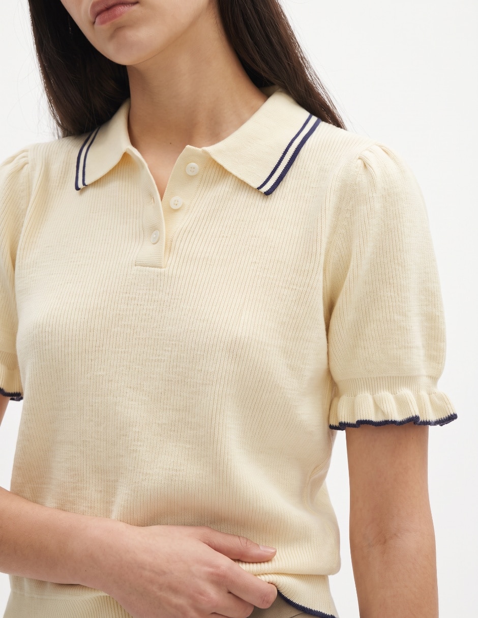 Playera tipo polo para mujer 4