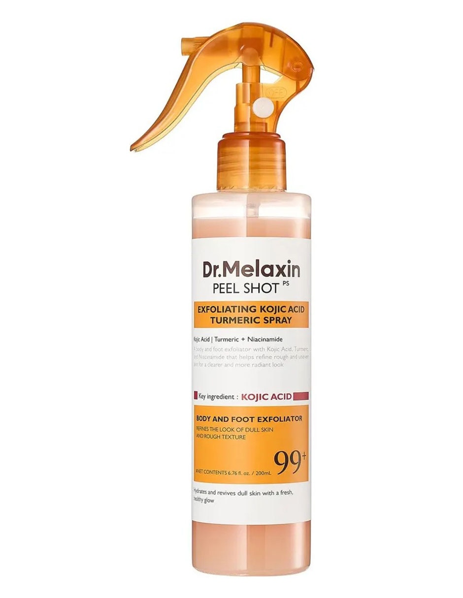 Exfoliante facial Peel Shot Spray exfoliante de ácido kójico y cúrcuma Dr. Melaxin para todo tipo de piel Exfoliante facial Peel Shot Spray exfoliante de ácido kójico y cúrcuma Dr. Melaxin para todo tipo de piel