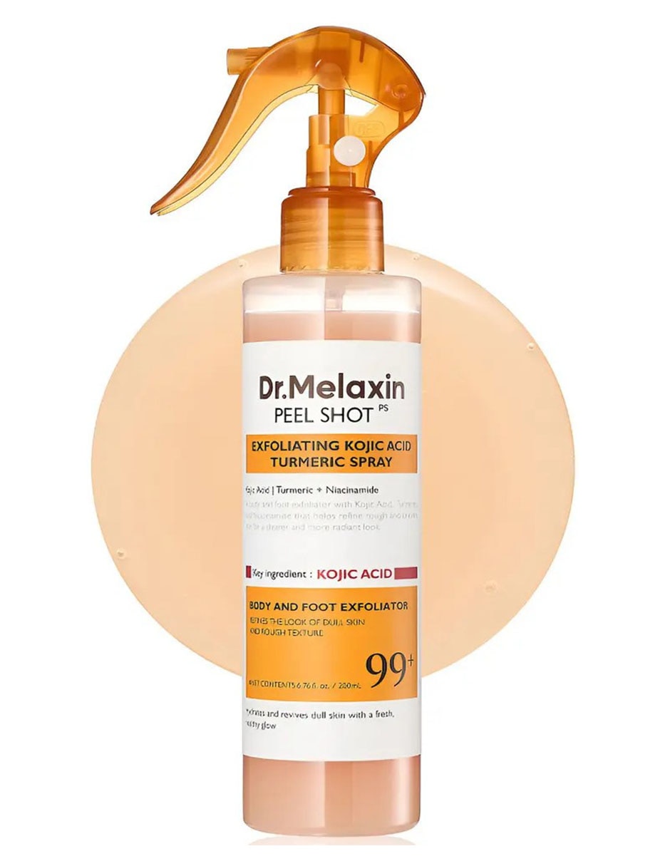 Exfoliante facial Peel Shot Spray exfoliante de ácido kójico y cúrcuma Dr. Melaxin para todo tipo de piel Exfoliante facial Peel Shot Spray exfoliante de ácido kójico y cúrcuma Dr. Melaxin para todo tipo de piel