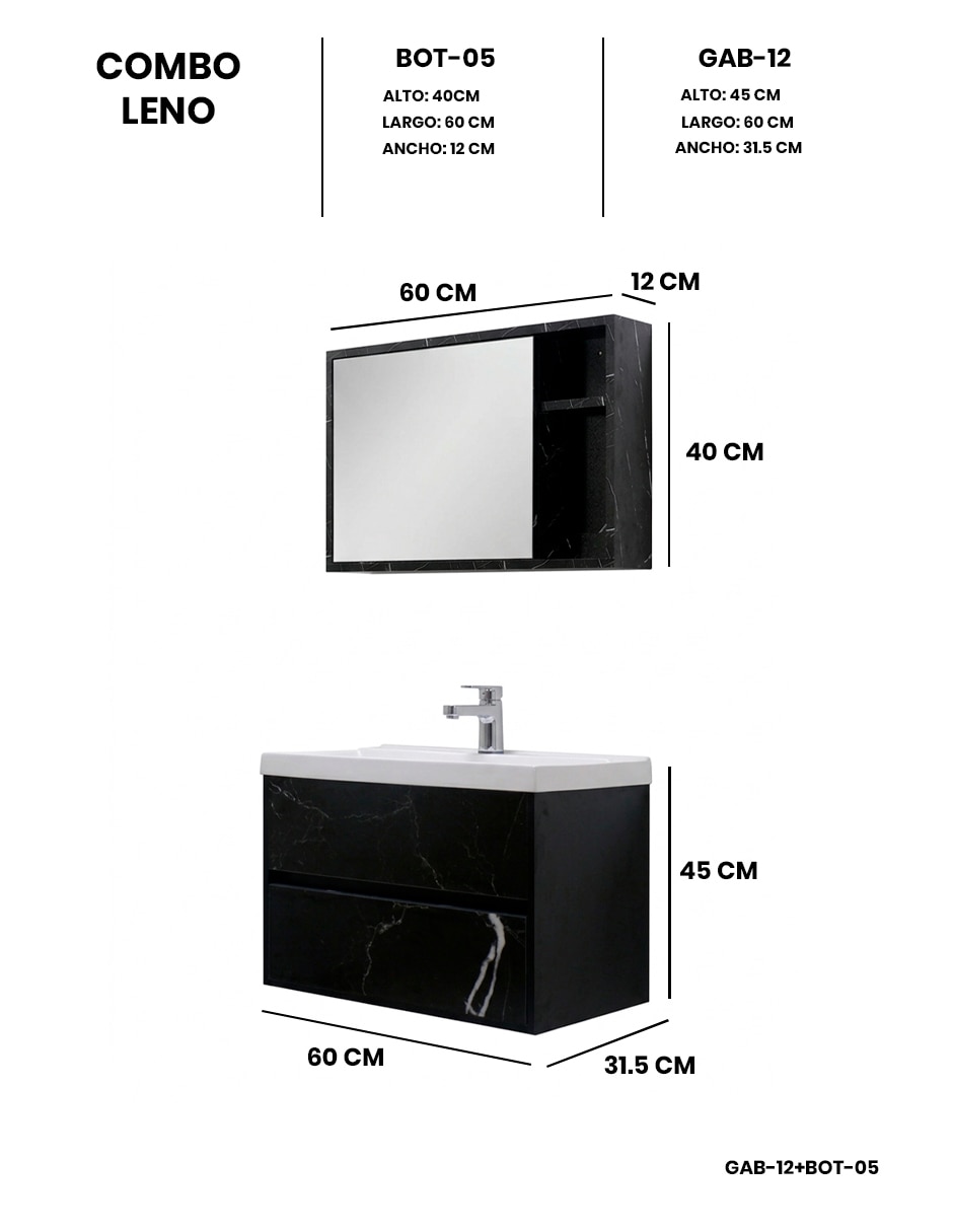 Gabinete armable Leno de MDF y melamina 6